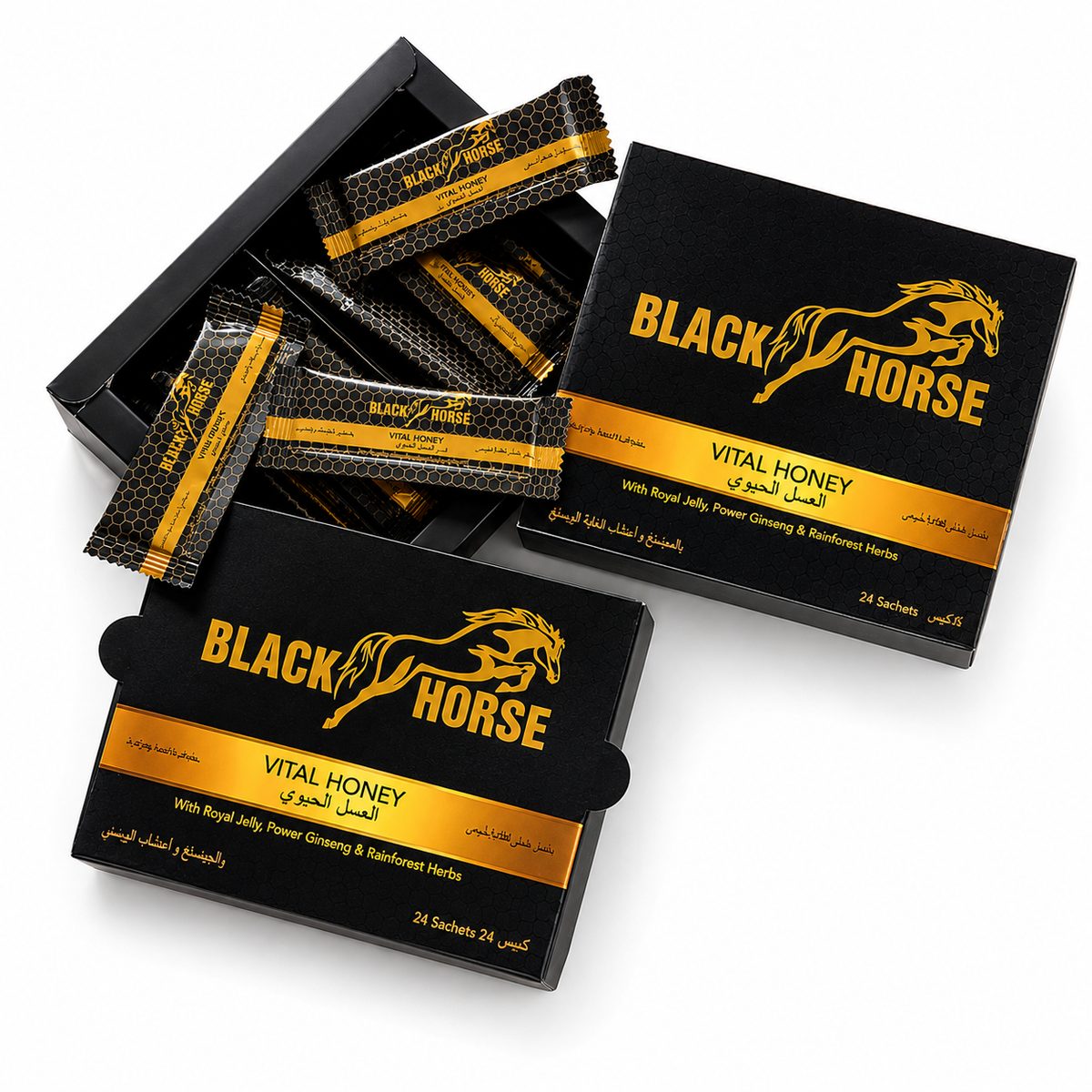 Black Horse Royal Honey 24 Sachets